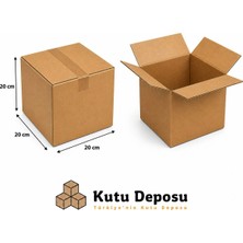 Kutu Deposu 20X20X20 cm E-Ticaret ve Kargo Kolisi (10 Adet)