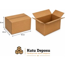 Kutu Deposu 30X40X20 cm Karton Kutu (10 Adet)