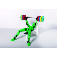 Atılgan 3D Koleksiyon Dummy Figür Bench Press Yapan Hareketli Eklemli Pozlanabilir Figür