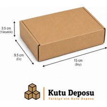 Kutu Deposu 9.5X15X3.5 cm E-Ticaret ve Kargo Kutusu (Takı Kutusu) (100 Adet)