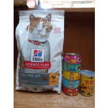 SY Hill's Science Plan Kısırlaştırılmış Tavuklu Kedi Maması 1.5 Kg+5 Adet Karışık Aroma Püre Kedi Konserve 85 Gram+1 Adet Tavuklu Kedi  Çorbası 135 ml
