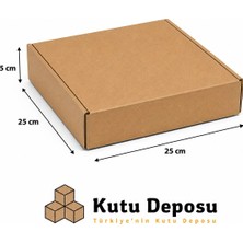 Kutu Deposu 25X25X5 cm E-Ticaret ve Kargo Kutusu (100 Adet)