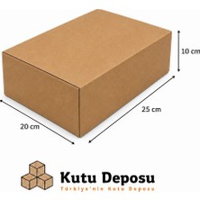 Kutu Deposu 20X25X10 cm E-Ticaret ve Kargo Kutusu (50 Adet)