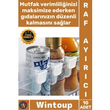 Wintoup #rafayırıcı Mutfak Kiler Düzenleyici Dolap Içi Organizer Çok Amaçlı Buzdolabı Raf Ayırıcı 10 Adet