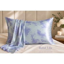 ICON SILK 'Sleep & Glow' %100 Saf Ipek Fermuarlı Yastık Kılıfı (Bulut Lila)
