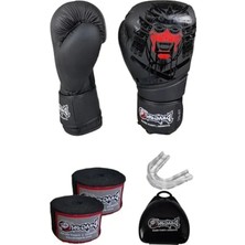Esranın Dünyası Kick Boks Eldiveni, Şeffaf Dişlik ve Elastik Bandaj ile Set