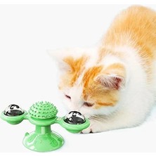 Esranın Dünyası Vantuzlu Interaktif Kedi Oyuncağı - Dönen Fırıldak Tasarım
