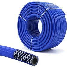 Esranın Dünyası 15 Metre Uzunlukta Çelik Hava Hortumu - 8 mm Kalınlık, Mavi Renk