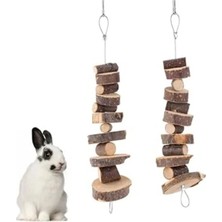 Esranın Dünyası Doğal Ahşap Çiğneme Oyuncağı, Hamster ve Tavşanlar Için