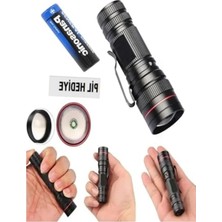 Esranın Dünyası Zoomlu Metal El Feneri, Pilli ve Pratik Kullanım Için
