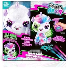 Esranın Dünyası Yaratıcı Hobi Seti - Airbrush Peluş Unicorn (Karanlıkta Parlayan)