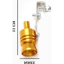 Esranın Dünyası Sesli Orta Egzoz Ucu - Turbo Ses Düdüğü (Krom-Gri)