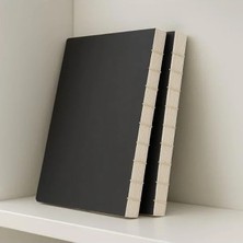 Esranın Dünyası Fark Tanıtım Özel Tasarım Siyah Kraft Kapaklı A4 Defter - 180 Derece Açılabilir, Sırtı DIKIŞLI,%100 El Işçiliği, Ofis, Okul, Günlük Kullanım Için Ideal Defter (Noktalı)