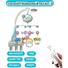 Esranın Dünyası Pilli Işıklı Müzikli Projektörlü Kumandalı Bebek Yatıştırıcı (Mavi)