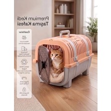 Esranın Dünyası Kilitleme Kapaklı Kedi Taşıma Çantası, Havalı Tasarım