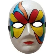 Esranın Dünyası Hobialem 10 Adet, Karton Maske, Boyanabilir Eğitici Maske Boyama, Etkinlik ve Hobi Maskesi
