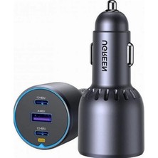 Esranın Dünyası 75W 3 Portlu Araç Içi Şarj Cihazı, Çakmaklık Adaptörü