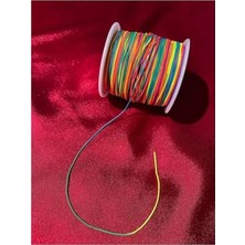 Esranın Dünyası 5 Metre Uzunluğunda Renkli Gökkuşağı Paraşüt Ipi, 0.80 mm Kalınlık