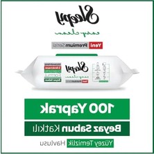 Esranın Dünyası Beyaz Yüzey Temizlik Havlusu Mendili, 100 Yaprak, Sabun Katkılı