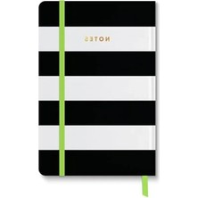 Esranın Dünyası Casebound Journal, Ciltli, Siyah-Beyaz Çizgili, 5.5" x 8.25", Parlak Renkli Sayfalar, 128 Çizgili Yaprak (92053)