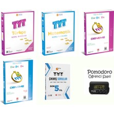 Üçdörtbeş Tyt Türkçe,matematik Soru ve Deneme Seti 4kitap Kronometre ve Tyt Çıkmış Sorular Hediye