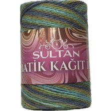 Hobi Dünyası Evim 1 Adet Sultan Batik Ip-Çanta-Şapka-Toka-Sepet-Bileklik Ipi- Renk:gri Mavi Kahve