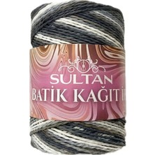 Hobi Dünyası Evim 1 Adet Sultan Batik Ip-Çanta-Şapka-Toka-Sepet-Bileklik Ipi- Renk:siyah Beyaz