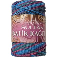 Hobi Dünyası Evim 1 Adet Sultan Batik Ip-Çanta-Şapka-Toka-Sepet-Bileklik Ipi- Renk:mavi Pembe Yeşil