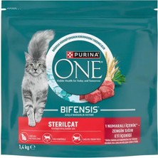 Purina One Sığır Etli Kısırlaştırılmış Kedi Maması 1,4 kg