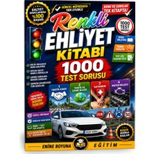 Enine Boyuna Eğitim Renkli Ehliyet Kitabı – 1000 Test Sorusu