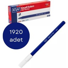 Gümrük Bey Kraf 285G Mavi Keçeli Kalem, 1920 Adet - 1 Koli, Keçe Uçlu Kalem