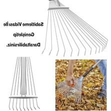 Esranın Dünyası Ayarlanabilir Metal Bahçe Tırmığı, Çim ve Yaprak Toplama Için Idealdir.