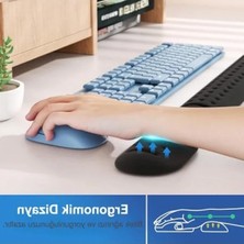 Esranın Dünyası Ergonomik Gaming Klavye ve Mouse Bilek Destek Seti, Kaymaz Tabanlı, Nefes Alan Kumaş