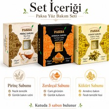 Paksa 3’lü Yüz Bakım Sabunu Seti – Pirinç, Zerdeçal ve Kükürt Sabunu | Doğal Sabun Rutini