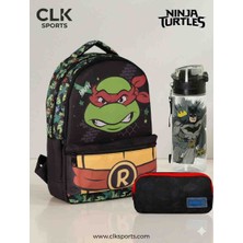 CLK Sports Nınja Turtles Okul Çantası , Kalem Kutusu,  Suluk&matara Set