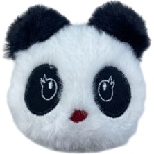 Elit Panda Tasarımlı Peluş Çift Taraflı El Aynası