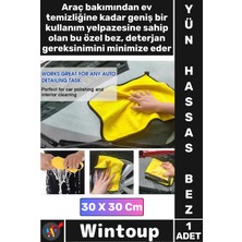 Wintoup #bez Nano Teknoloji Mikrofiber Kurulama Cam Toz Alma Oto Yünlü Hassas Araba Yıkama Temizlik Bezi