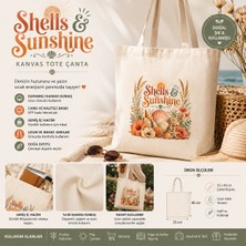 Tişört Kodu Shells & Sunshine Kanvas Tote Çanta