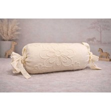 Tly Home Textiles Bahar Model Pamuklu Bebek ve Çocuk Odası Dekoratif Silindir Yastık - Sünger Dolgulu 15X30