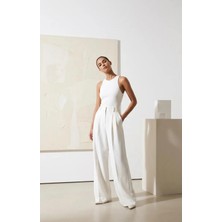 Noya Atelier Beyaz Palazzo Pantolon