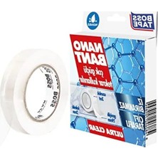 Esranın Dünyası 19 mm x 3 mt Çift Taraflı Nano Bant, Şeffaf Yapısıyla Kullanıma Uygun