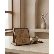 Linea Craft Kupa Tutuculu Üçgen Kitap Standı-It's Book O'clock