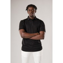 FBI Regular Fit Dokulu Likralı Polo Yaka T-Shirt