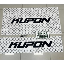 Şimika Beyaz Torpido ve Sırt Havlusu Seti 2 Adet Ön ve Arka (Anahtarlık Hediye)