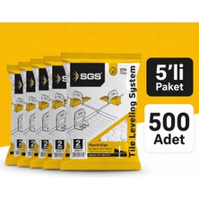 Rüzgar Makina SGS6174 Sgs 2 mm Derz Seviye Tespit Klipsi 5'li Paket 500ADET
