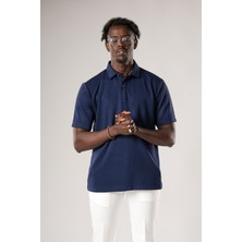 FBI Regular Fit Dokulu Likralı Polo Yaka T-Shirt