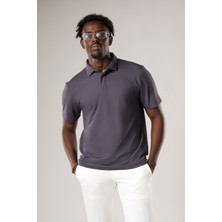 FBI Regular Fit Likralı Gizli Düğmeli Polo Yaka T-Shirt