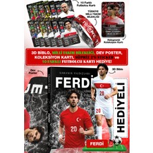 Parodi Yayınları Ferdi Kadıoğlu Futbolcu Kitabı - Bileklik, 3D Biblo, Dev Poster, 10 Futbol Kart ve Koleksiyon Kartı - Milli Takım Hediye Seti