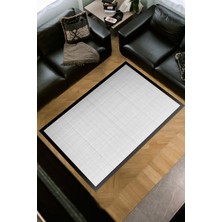 Alanur Home Kaymaz Dijital Mutfak & Salon Halı Star Pamuk Dokuma E5007