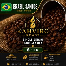 Kahviro Roast Brezilya Santos Single Origin Kahve Çekirdeği 1 kg